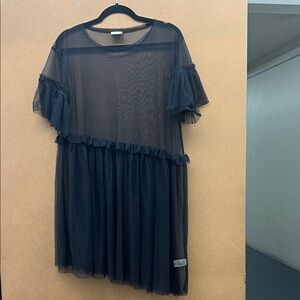 Abound Black Sheer Dress